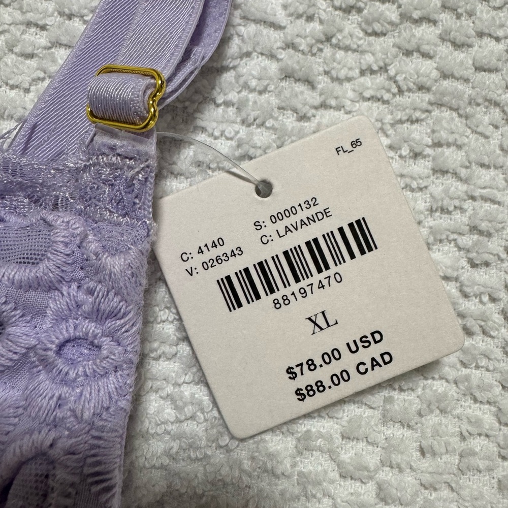 NWT Anthropologie XL The Giselle Lace Bustier Lavende Eyelet Edition - Picture 5 of 11